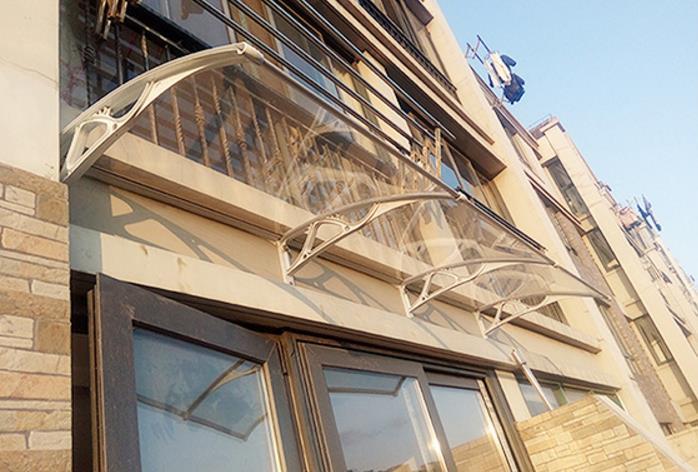 松夏鋁合金耐力板雨棚 松夏鋁合金耐力板雨棚